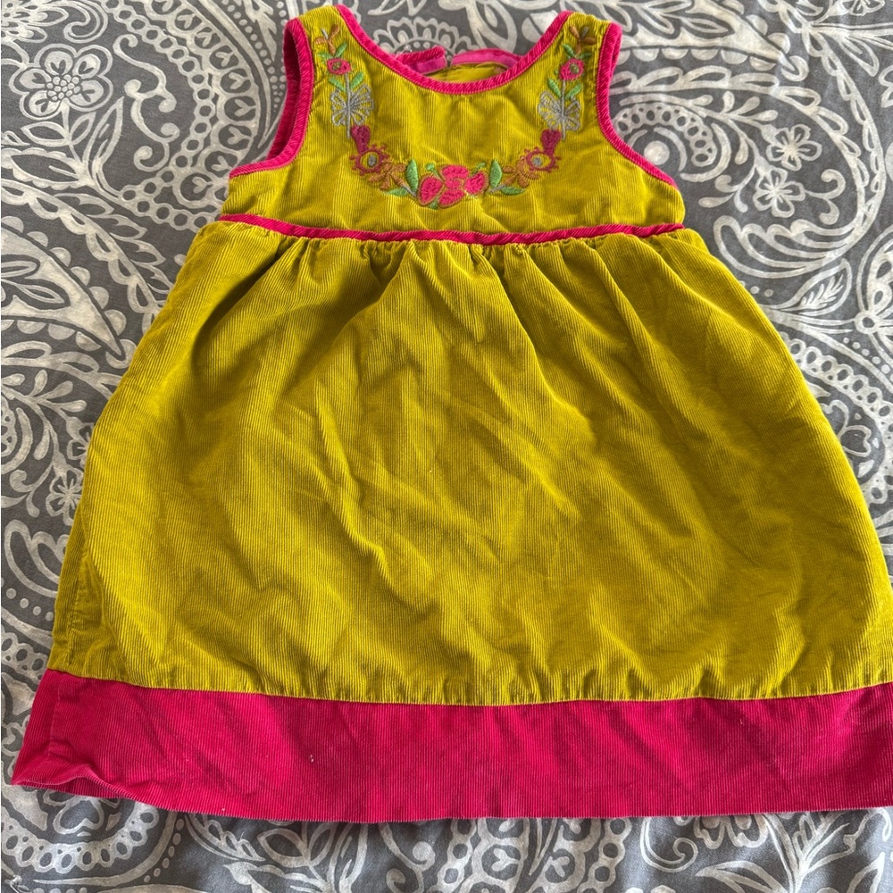 Yellow and Pink Scoop Neck Sundress by Genuine Kids from OshKosh